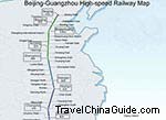 Beijing-Guangzhou High Speed Railway Map