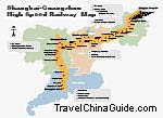 Shanghai-Guangzhou High Speed Railway Map