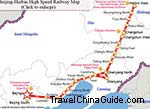 Beijing-Harbin High Speed Railway Map