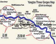Yangtze Three Gorges Map