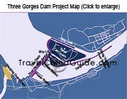 Yangtze Three Gorges Dam Map